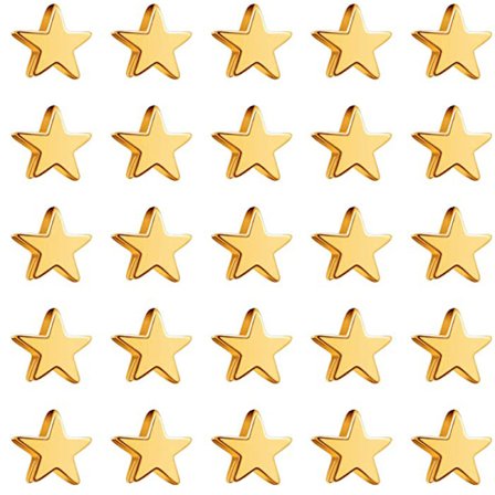 400 kappaletta tähtivälihelmiä, 6 mm tähdenmuotoisia helmiä, käsintehtyjä helmiä