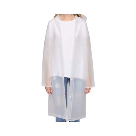 Gennemsigtig regnfrakke Vandtæt regnponcho Regntøj_paris