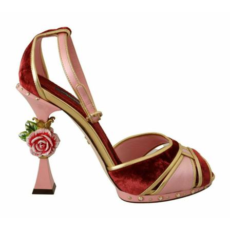 Dolce & Gabbana High Heel Sandalen , Rood , Dames , Maat: 40 EU