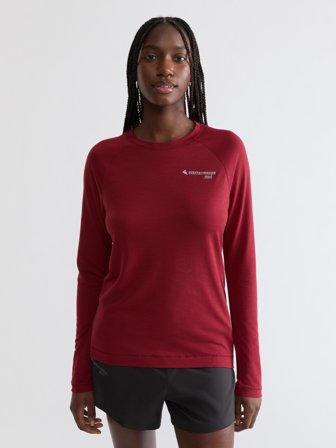 Klättermusen Groa LS T-Shirt Damen - Ruby Red - L
