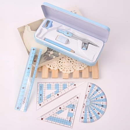Geometri Sett Math Geometry Kit Sett Blue