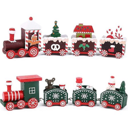 2 stk. Juletræsdekoration Trætog Juledekoration