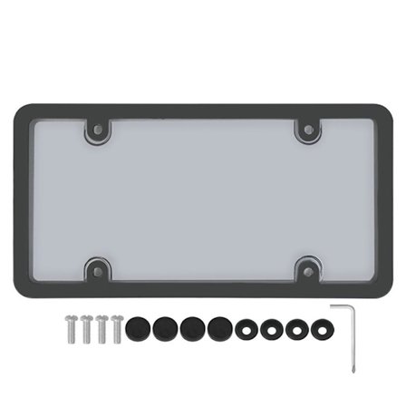 Nummerskilt Rammedeksel Nummerskilt Ramme SVART PS PS
