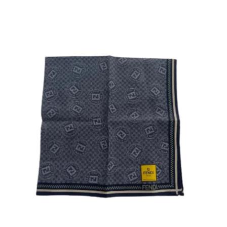 Fendi Vintage Pre-owned Fabric scarves Blå, Dame Vintage Accessories, Størrelse: ONE Size