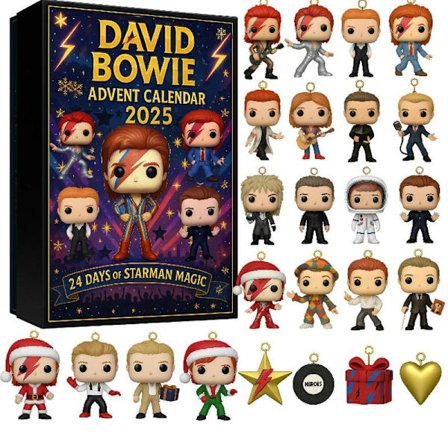 David Bowie klassisk karaktär blind box nedräknings blind box julgransdekoration akrylhänge