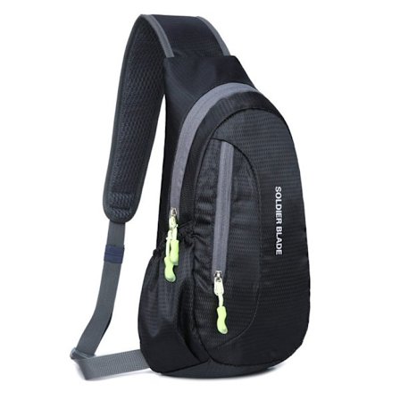 Unisex Vattentät Bröstväska Sling Cross Body Axelväska Utomhus Sport Löparryggsäck