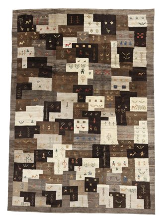 Tapis Gabbeh 240X330 (Laine, Perse/Iran)