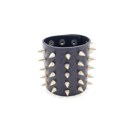 Stort nittearmbånd med spidse nitter