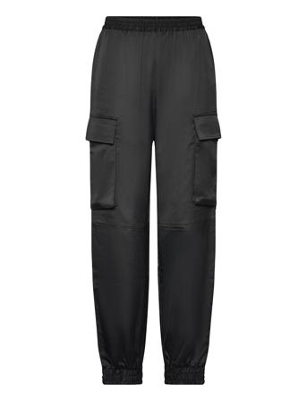 Biancasz Pants Trousers Cargo Pants Svart Saint Tropez*Betinget Tilbud