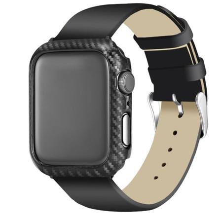 Tyylikäs suojakuori Hiilikuitu - iWatch 1/2/3 Svart 42mm
