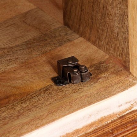 vidaXL TV-bänk massivt sheshamträ 120x30x40 cm