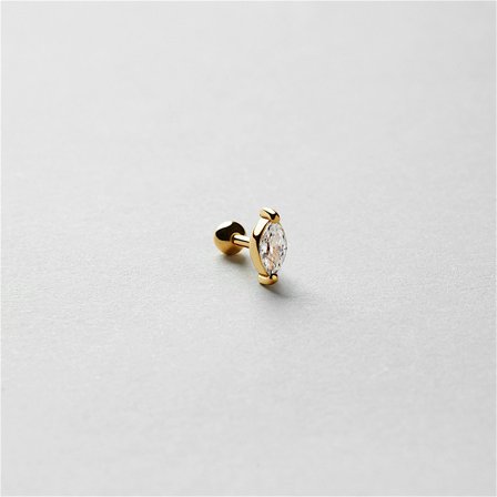 Marquise Piercing (S) - 24K vergoldetes Sterlingsilber
