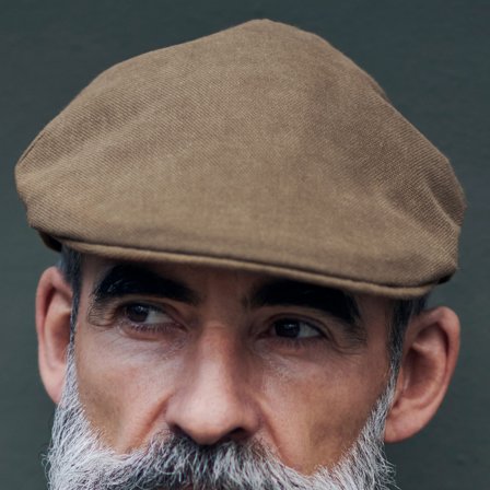 Boina marrón Moda Mario para hombres - Boinas para hombre