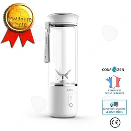 CONFO Livsmedelsklassad borosilikatglas Mini Elektrisk Juicer Bärbar multifunktionell kopp Juicekopp --bla