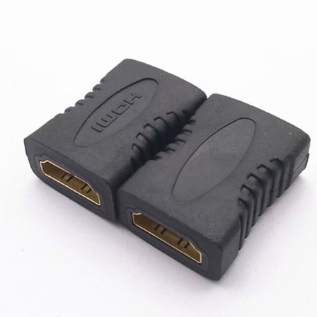 HDMI Kopplingsadapter, 2-pack Guldpläterad Hona till Hona 4K HDMI Koppling HDMI Förlängare