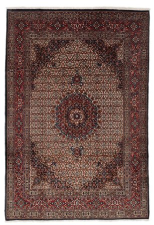 Moud Teppich Orientalischer Schwarz/Braun (Wolle, Persien)