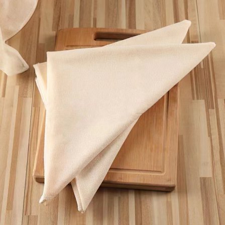 Ubleget Bomulds Ostelærred Si Genanvendelig Kompatibel med Hjemmebrug 40x40cm Højtemperaturbestandig 10 stk