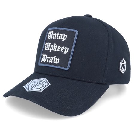 Critiql Hit - Musta adjustable Lippis - Untap Upkeep Draw Patch Black A-frame Adjustable @ Hatstore