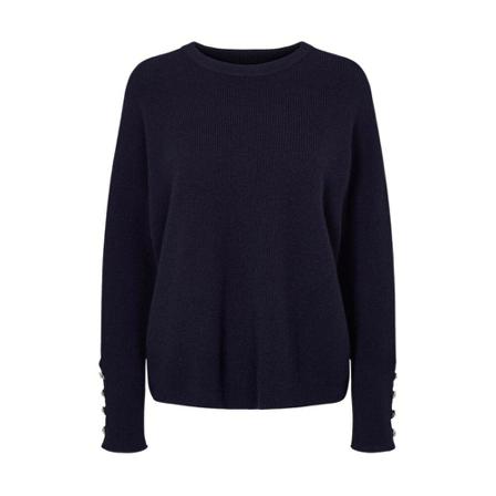 O'tay Round-neck Knitwear , Blauw , Dames , Maat: S Truis