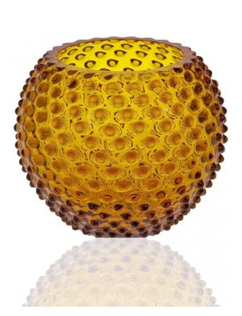 Hobnail Globe Vase 18 Cm Orange Anna Von Lipa