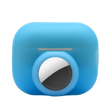 AirPods Pro 2 / AirTags silikoneetui - Fluorescerende Blå