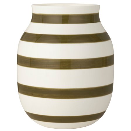 Kähler Omaggio vase, olivengrøn | KitchenOne
