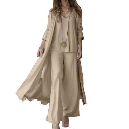 ZANZEA Dam Casual Lång Kofta och Linne Lös Byxor Tredelade Set