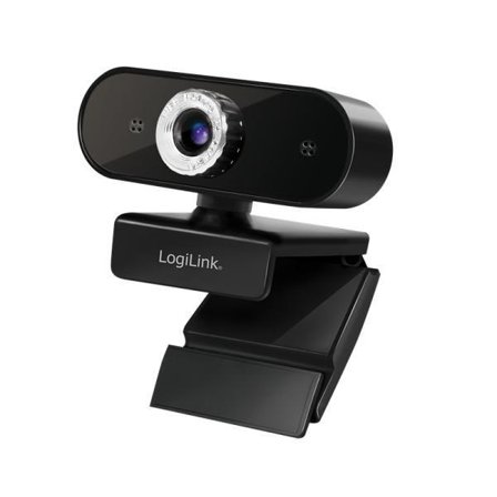 LogiLink Webcam USB 2.0, HD 1920x1080, mit Mikrofon, schw.