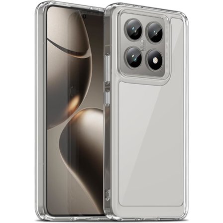 Xiaomi 14T, Militärklassat Fallskydd Mobilskal, Gulningsresistent, Stöttåligt Hårt Ultratunt Skyddande Skal, Transparent