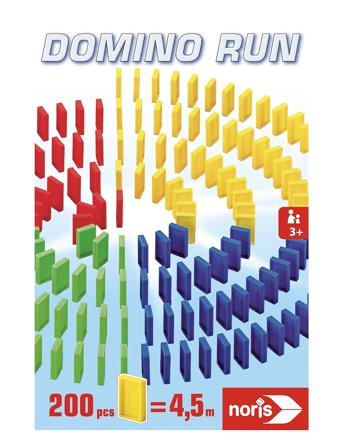 Domino Run 200 Bricks Toys Puzzles And Games Games Domino Multi/mönstrad Simba Toys