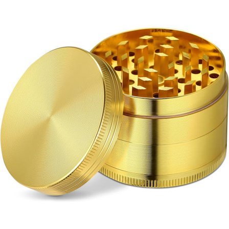 Pollenkværn til krydderier, urter, kaffe, 4-delt sæt med pollen skraber