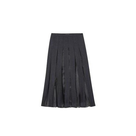 Luisa Cerano, Midi Skirts Grijs, Dames, Maat:M