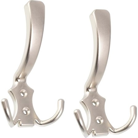 Set med 2 Trippelväggskrokar - Krok/Hängare Hängare Kapphängare Hatt Badrock Badhandduk Dusch WC