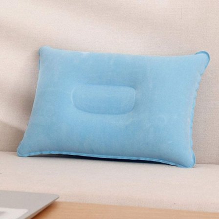 Blå mjuk kudde marin kudde för camping resor rese kudde