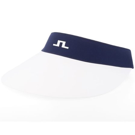J.Lindeberg - Svart visor Keps - Ada Wide Navy/White Visor @ Hatstore