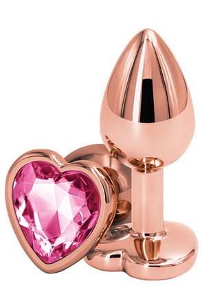 Rose Gold Pink Heart Small - Woome.pl