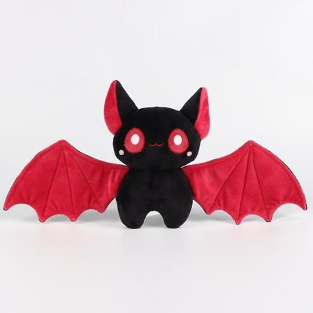 48 cm Halloween-plyschar Bat Plyschleksaker Fyllda figur Tecknad Djävul Mjuka Modeller Barn Semesterpresenter Barnrumsdekoration red