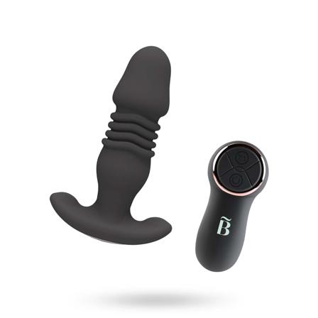 Vibrating & Thrusting P-Plug - b-pleasure