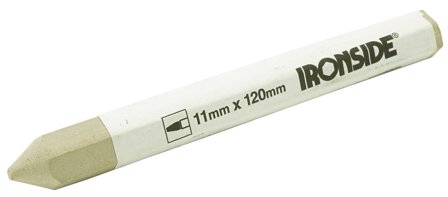 Ironside 100753 Oliekridt 11x120 mm, sekskantet, 12-pak Hvid, Kontorartikler