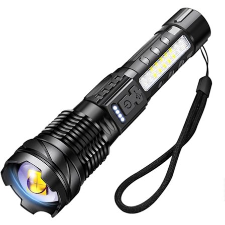 Super tehokas LED-taskulamppu 20 000 lumenia, USB-ladattava