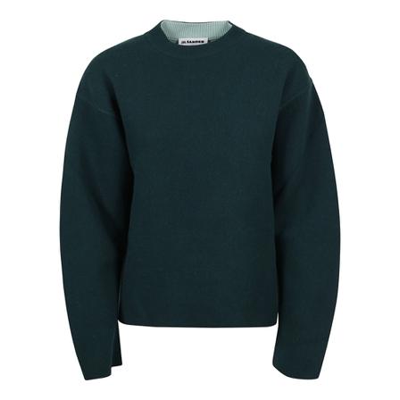 Jil Sander Sweater CN LS Grøn, Dame