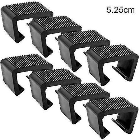8 stk. Fletmøbelklips i rattan, multifunktionel fletmøbel-stik til sofa, fastgørelseselement, holdbar udendørs rattan-stol-klemme