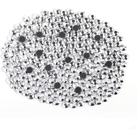 1600 Varma Fixerings Rhinestones, Sølv Hematit, SS20, 4,6-4,8 mm til Tøj & Håndværk Sølv Hematit Sølv Hematite