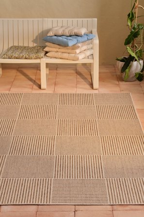 &Home - Ulkoilmamatto Manarola - Beige - Ulkomatot - 130X190 - - Homeroom