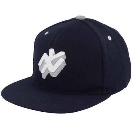 HUF - Blu snapback Cappellino - Home Base 6 Panel Navy Strapback @ Hatstore
