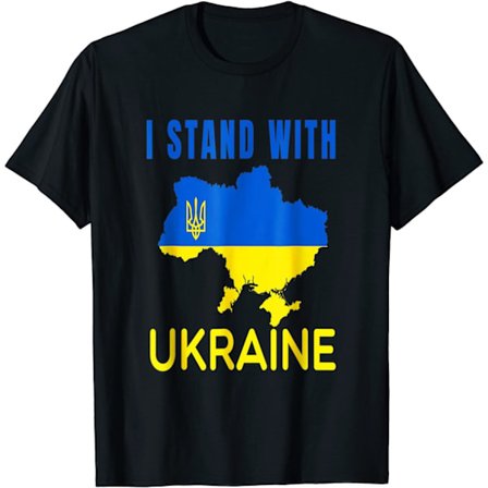 JEG STÅR MED UKRAINE Støtte Ukraine T-shirts
