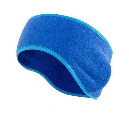Pannband - Fleece - Blå Blue one size