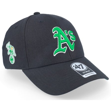 47 Brand - MLB - Black - adjustable - Cap - Oakland Athletics MLB Sure Shot 47 Mvp Black Adjustable - Hatstore