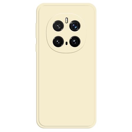 Honor Magic7 Pro 5G flexibelt fodral med rakt kantskydd Telefonskal - Beige