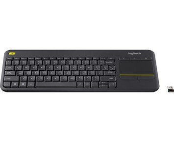Logitech-K400 Plus - Dark Grey-Trådløst medietastatur med 10 m rekkevidde-Computer accessories-Tastaturer